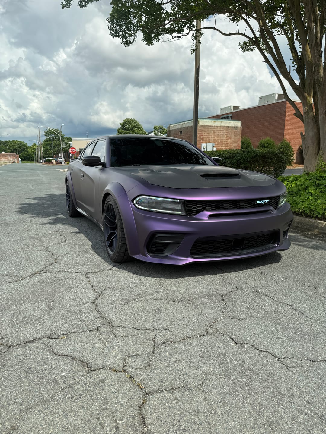 Customer photo review of Matte Russian Violet Vinyl Wrap