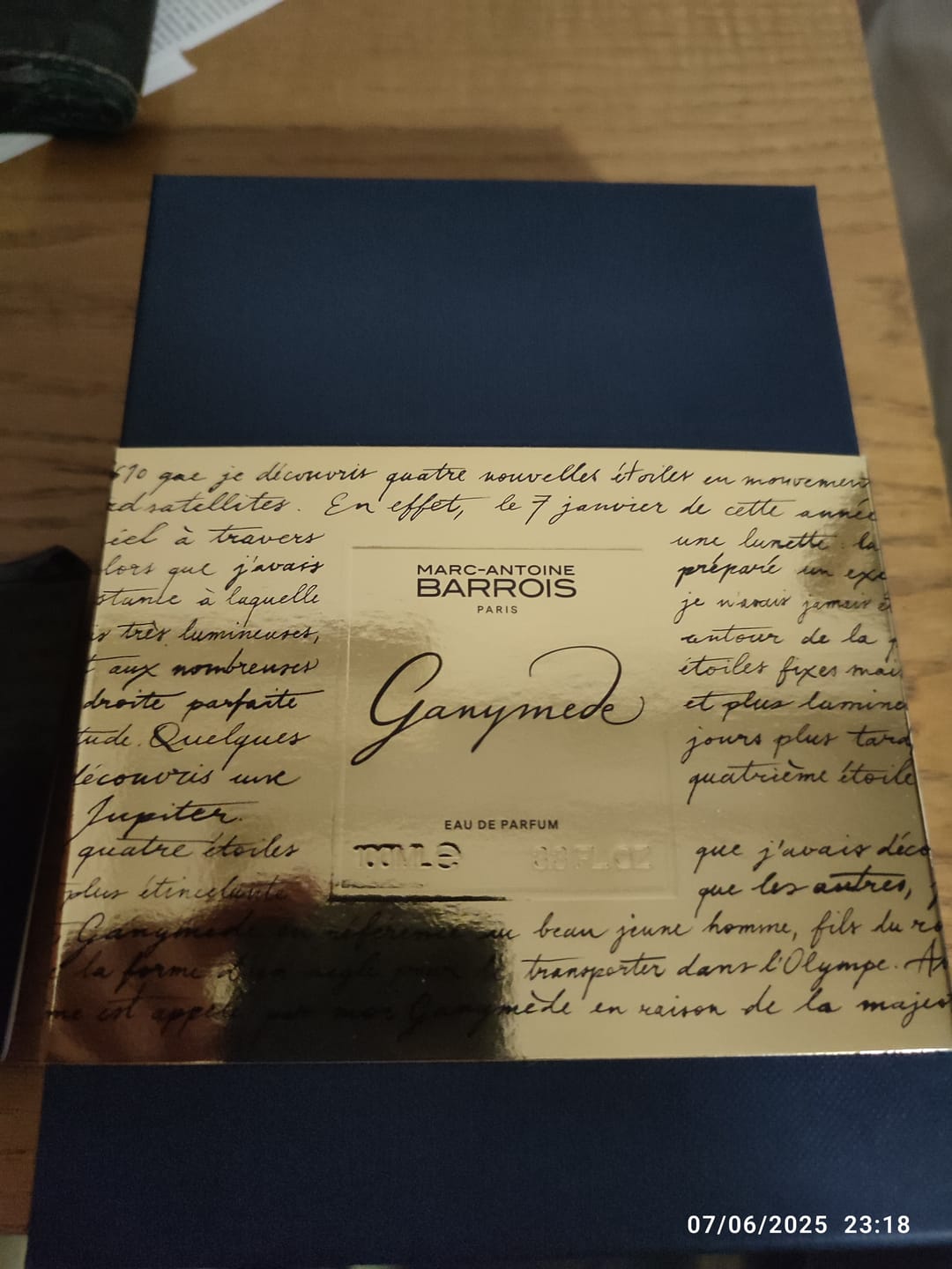 Customer photo review of MARC-ANTOINE BARROIS - GANYMEDE