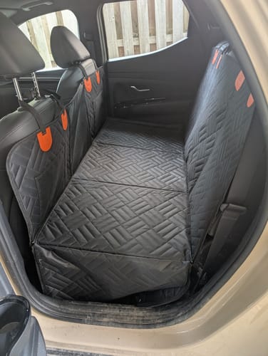 Customer photo review of Hard Bottom Seat Cover