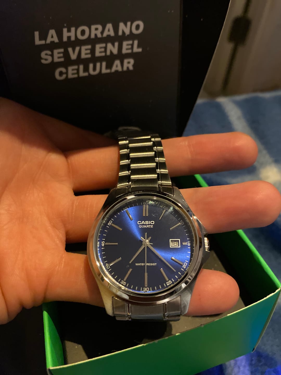 Customer photo review of Reloj Casio Análogo MTP-1183A-2A Azul Acero Inoxidable