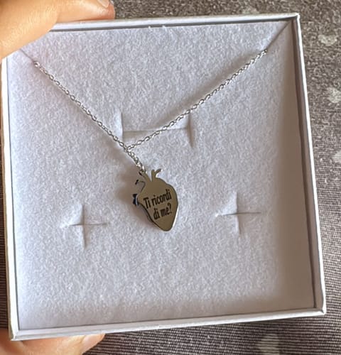 Customer photo review of Collana Cuore Anatomico - Battito d'Amore