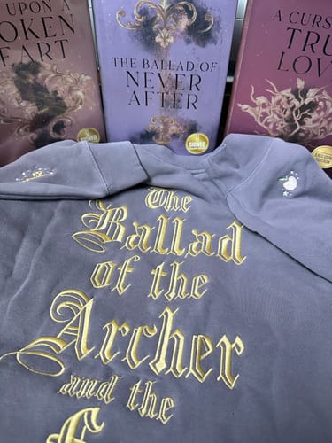 Customer photo review of *PRE-ORDER* Archer & the Fox crewneck in PURPLE (WITH BACK EMBROIDERY)