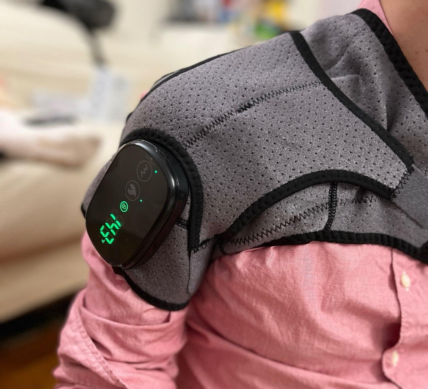 Customer photo review of WeRelieve™ Heated Shoulder Massager