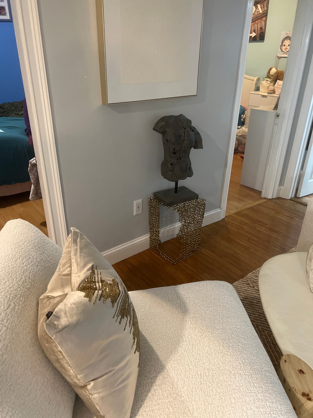 Customer photo review of Romano Torso Sculpture - Aged Black