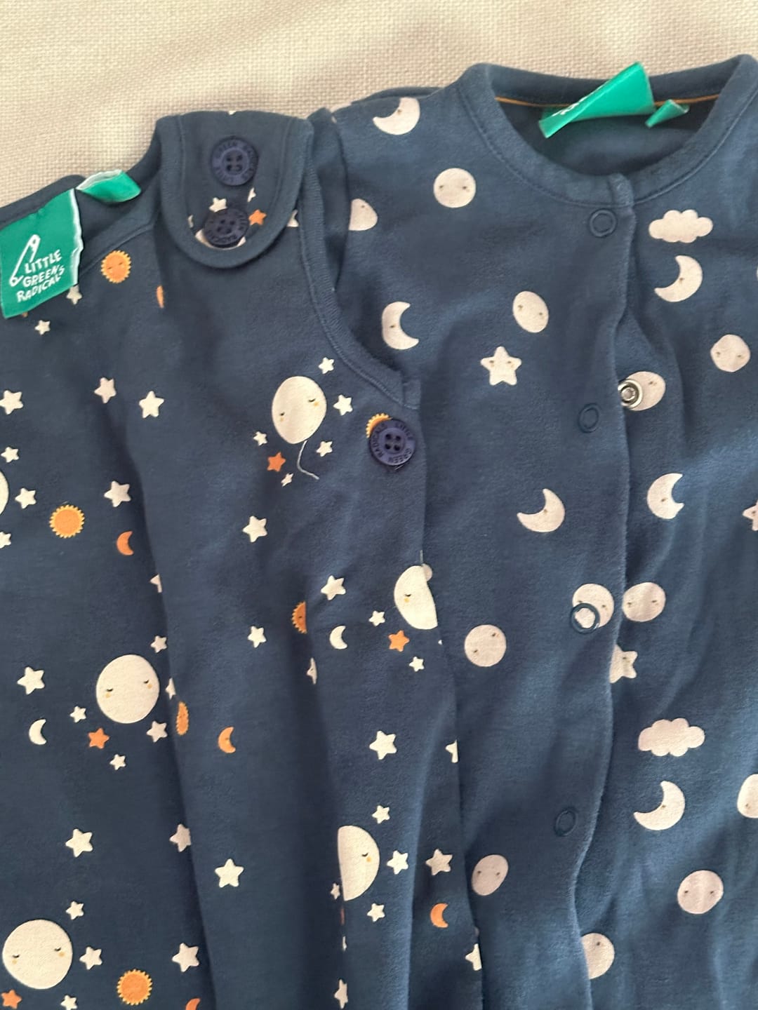 Customer photo review of Full Moon Organic Babygrow