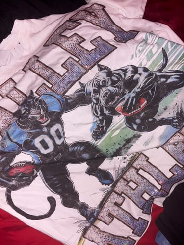 Customer photo review of Vale Forever Wraith Bling Tee White