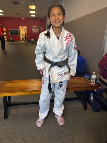 Customer photo review of Geisha Inspired BJJ Gi White