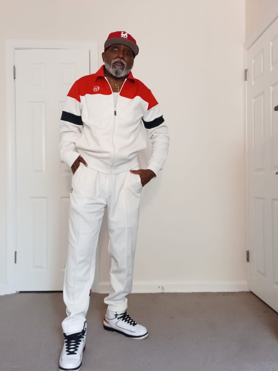 Customer photo review of Tomme Track Pant-  Gardenia