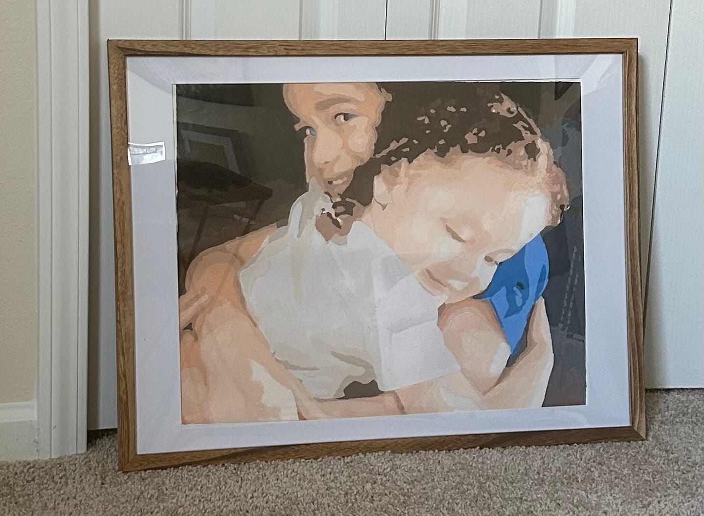 Customer photo review of Custom Paint by Numbers Kit