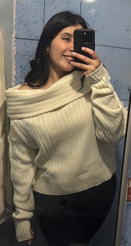 Customer photo review of SWEATER LINA CRUDO (PREVENTA 2)