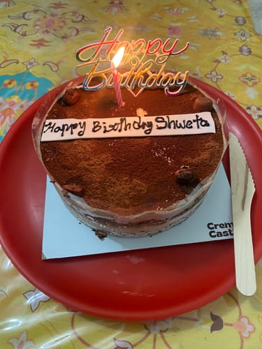 Customer photo review of Italian Tiramisu Cake