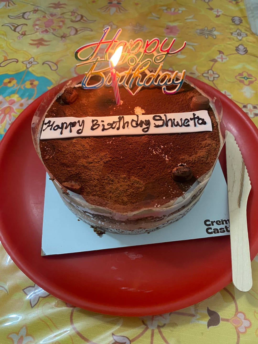 Customer photo review of Italian Tiramisu Cake