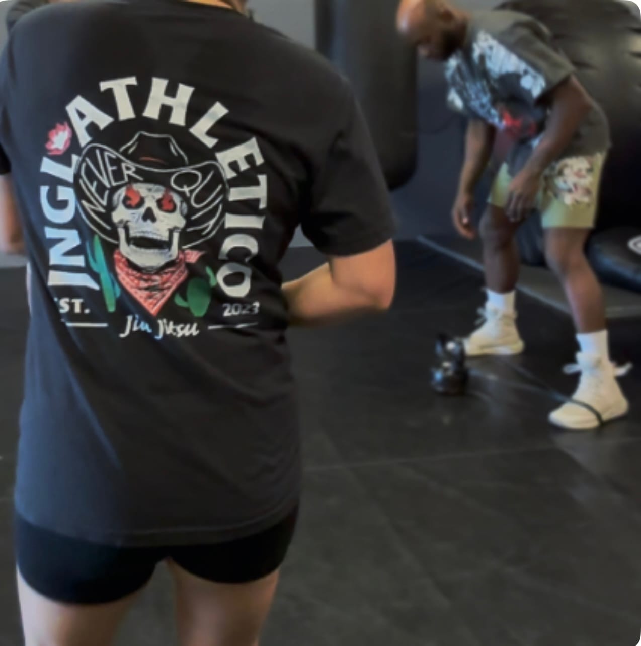 Customer photo review of Never Quit - Heavyweight T-Shirt