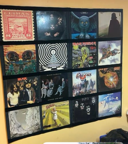 Customer photo review of 12" Vinyl Record Display Frame - LP Wall Storage