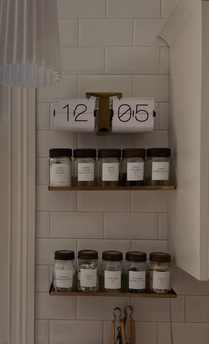 Customer photo review of Create your own labels! Classic Personalised White Pantry Labels 6 CM x 6 CM