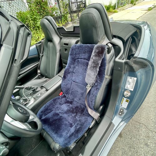 Customer photo review of Sheepskin Car Seat Pads