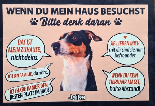 Customer photo review of Begrüßungskomitee - Individuelle Fußmatte