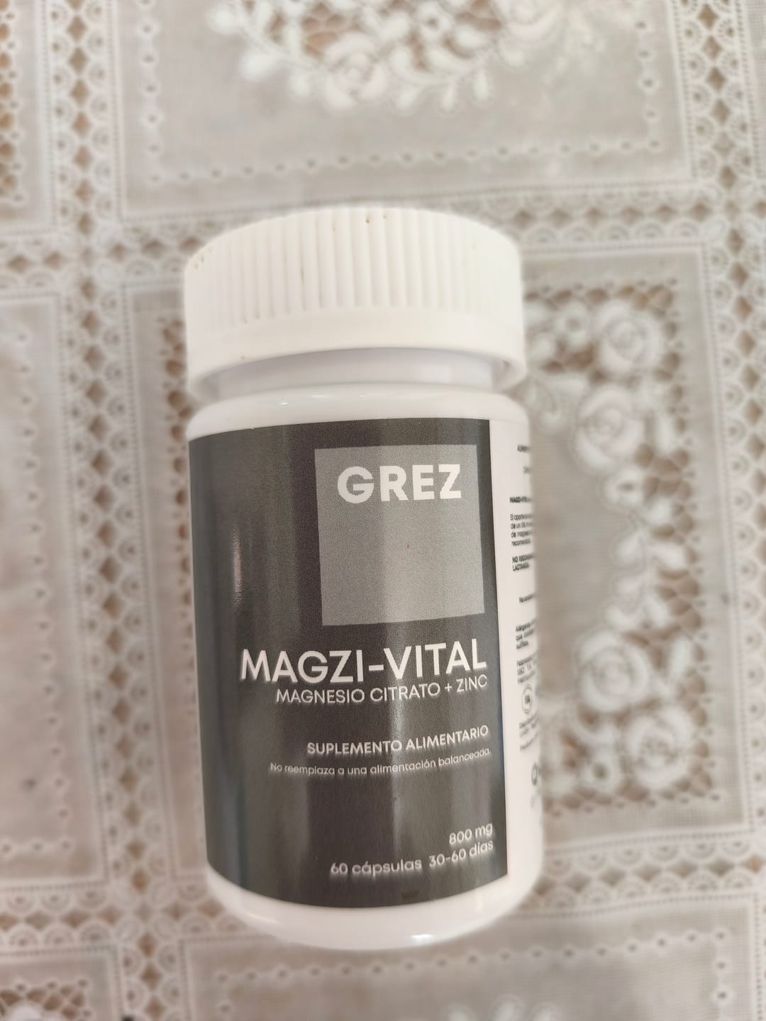 Customer photo review of MAGZI-VITAL - 800mg magnesio citrato + zinc