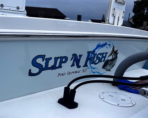 Customer photo review of Custom Digital Boat Name Logo Design