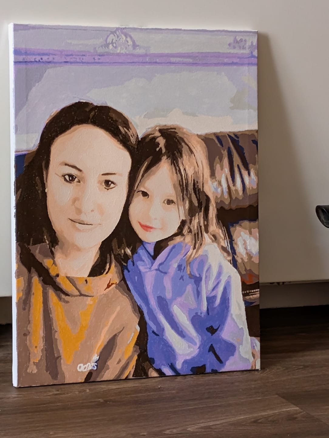 Customer photo review of Custom Paint by Numbers Kit