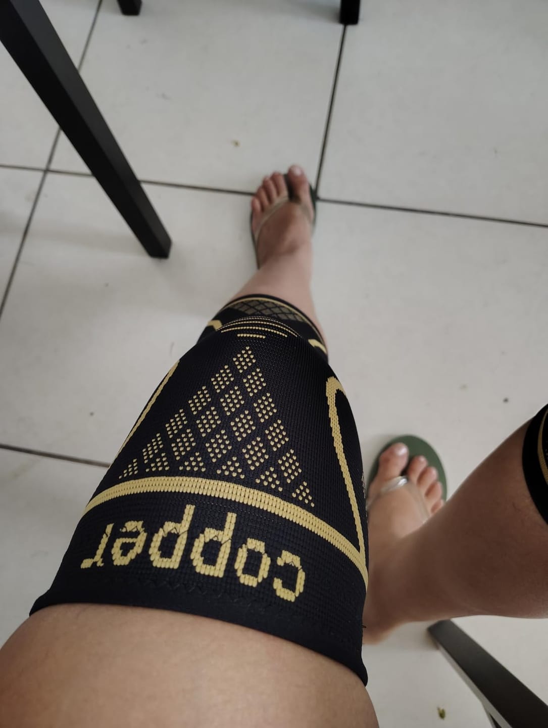 Customer photo review of WeRelieve™ Copper Knee Compression Sleeve