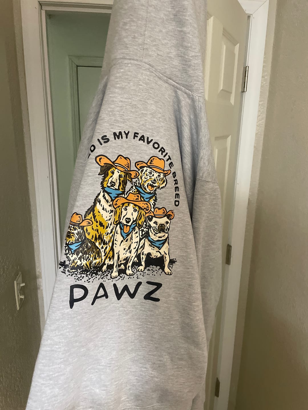 Customer photo review of Favorite Breed (Adult Hoodie)