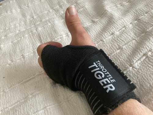 Customer photo review of Motorcycle Wrist Support - Ride Without Wrist Pain