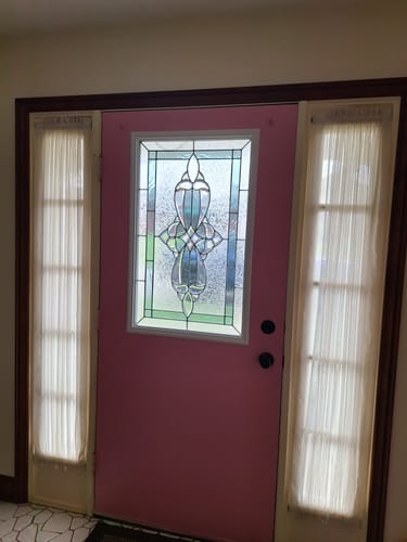 Customer photo review of Wexford Glass and Frame Kit (Half Lite 24" x 38" Frame Size)