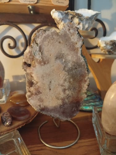 Customer photo review of Amethyste Rose sur Socle