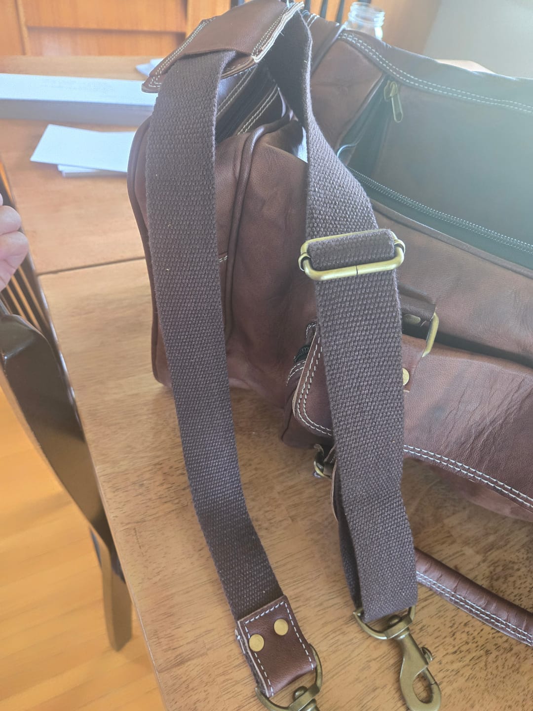 Customer photo review of Traveler Weekender Duffle Bag + FREE Toiletry Bag