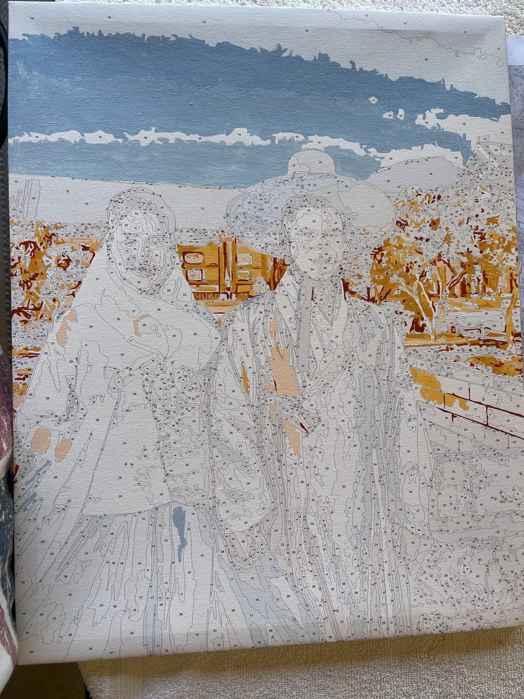 Customer photo review of Custom Paint by Numbers Kit
