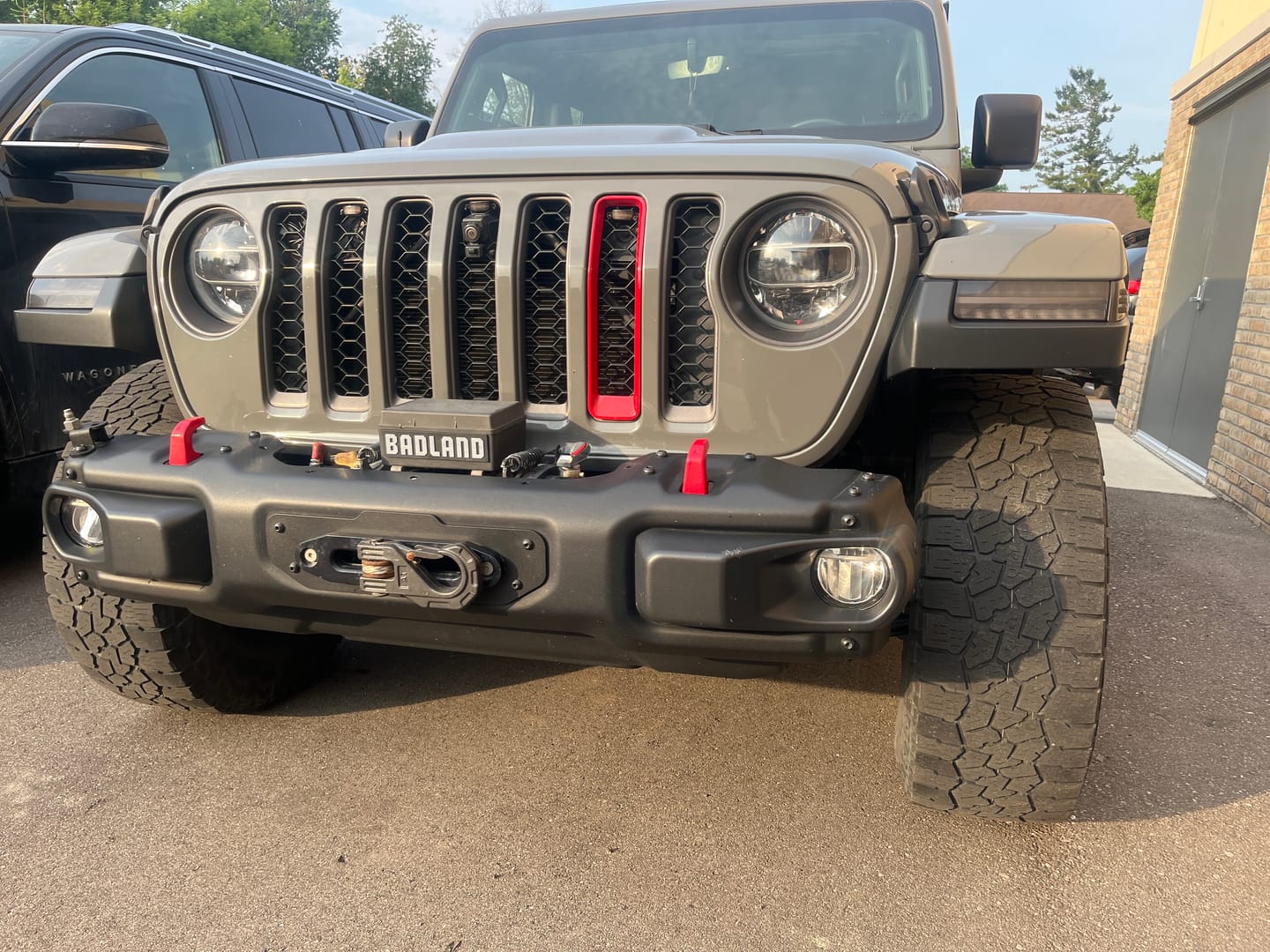 Customer photo review of Grille Inserts Color Matched for (18-23 Grille Wrangler JL JT Grille, Excluding Rubicon & Sahara)