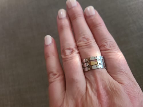 Customer photo review of Swim Against The Current Ring