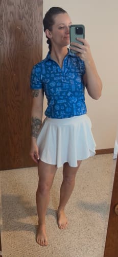 Customer photo review of Flairway Women's Skort - White