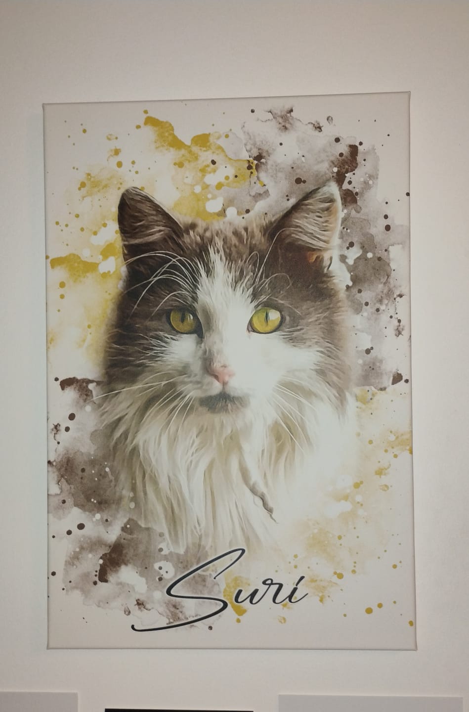 Customer photo review of Tierisches Wasserfarben Portrait