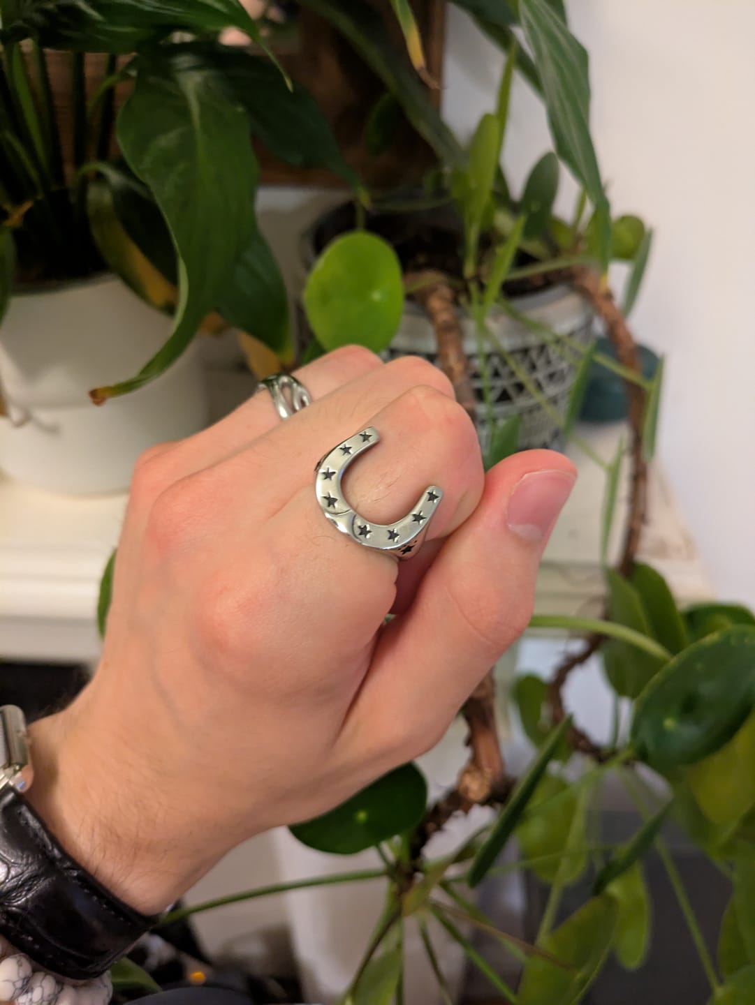 Customer photo review of Horse Shoe Ring