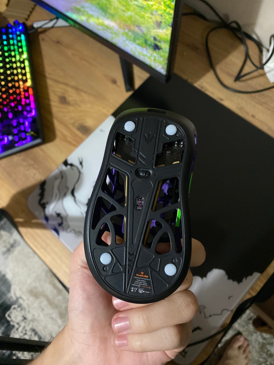 Customer photo review of X-Raypad Jade Mouse Skates