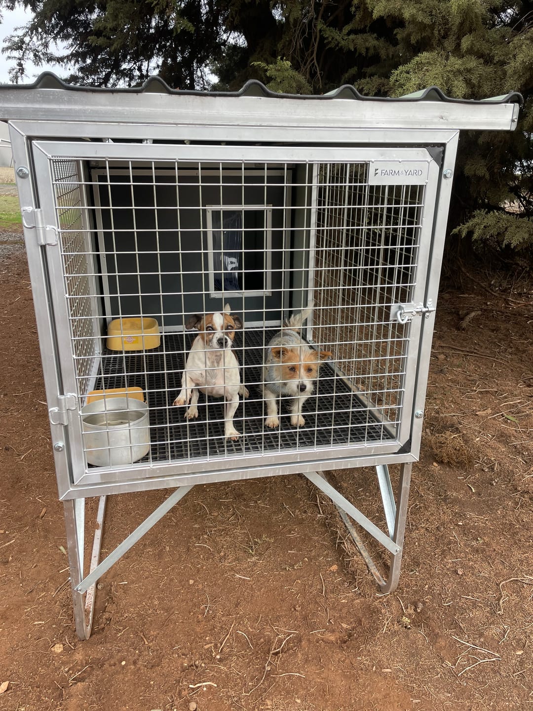 Customer photo review of CozyCube Coldroom Panel Insulated Dog House