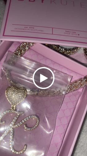 Customer video review of Kute Initial Necklace