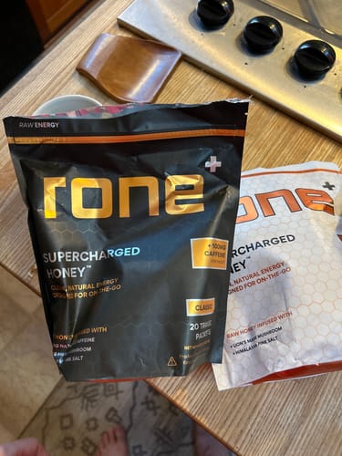 Customer photo review of 100mg Caffeine - Classic - SuperCharged Honey (20-Pack)