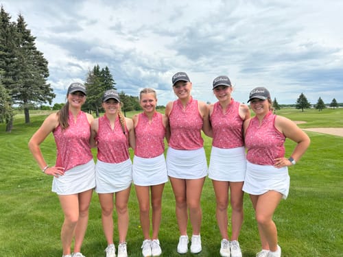 Customer photo review of Pin-High Peonies Women's Sleeveless Racerback Polo