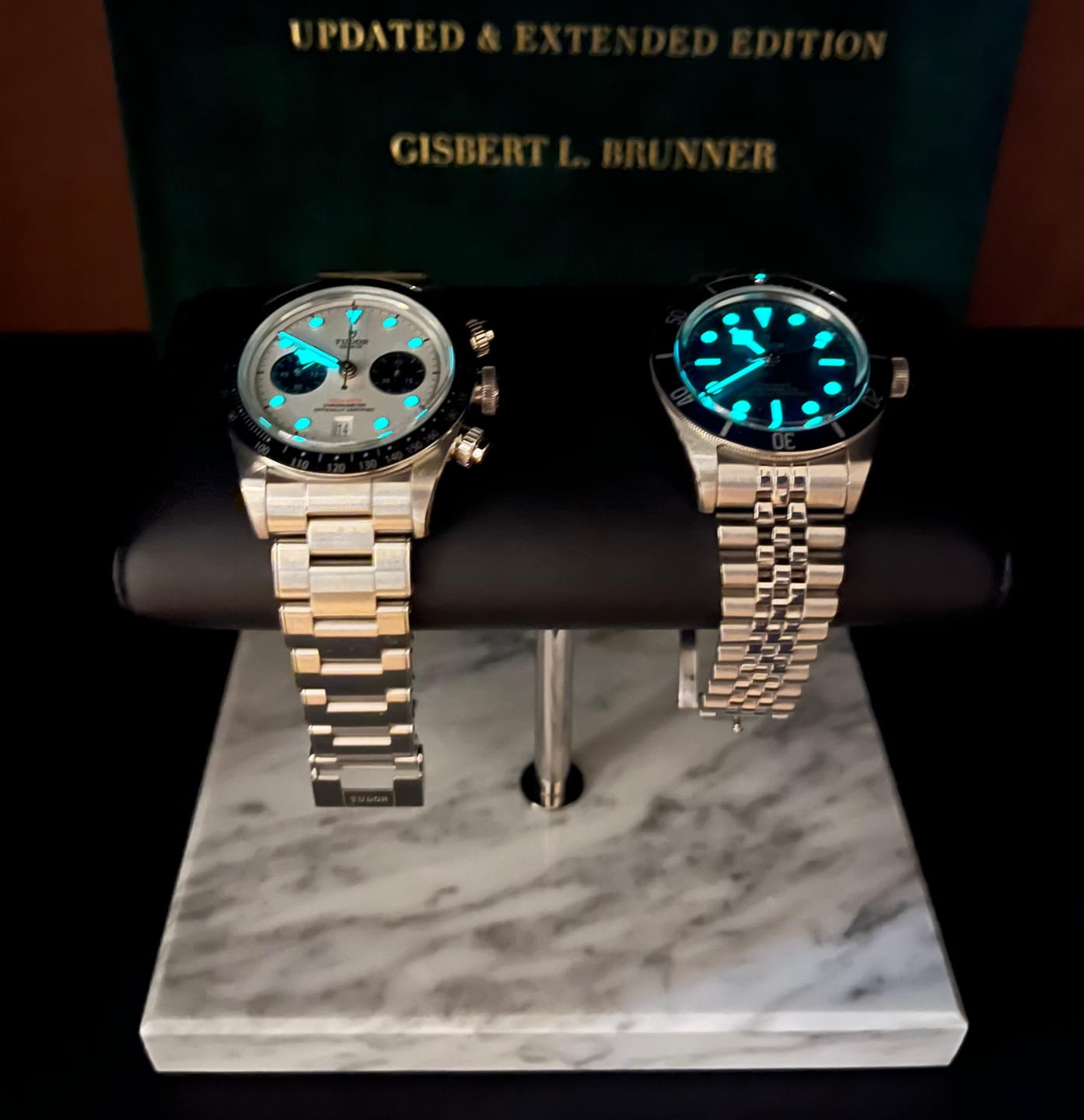 Customer photo review of The Watch Stand - Double - White & Silver