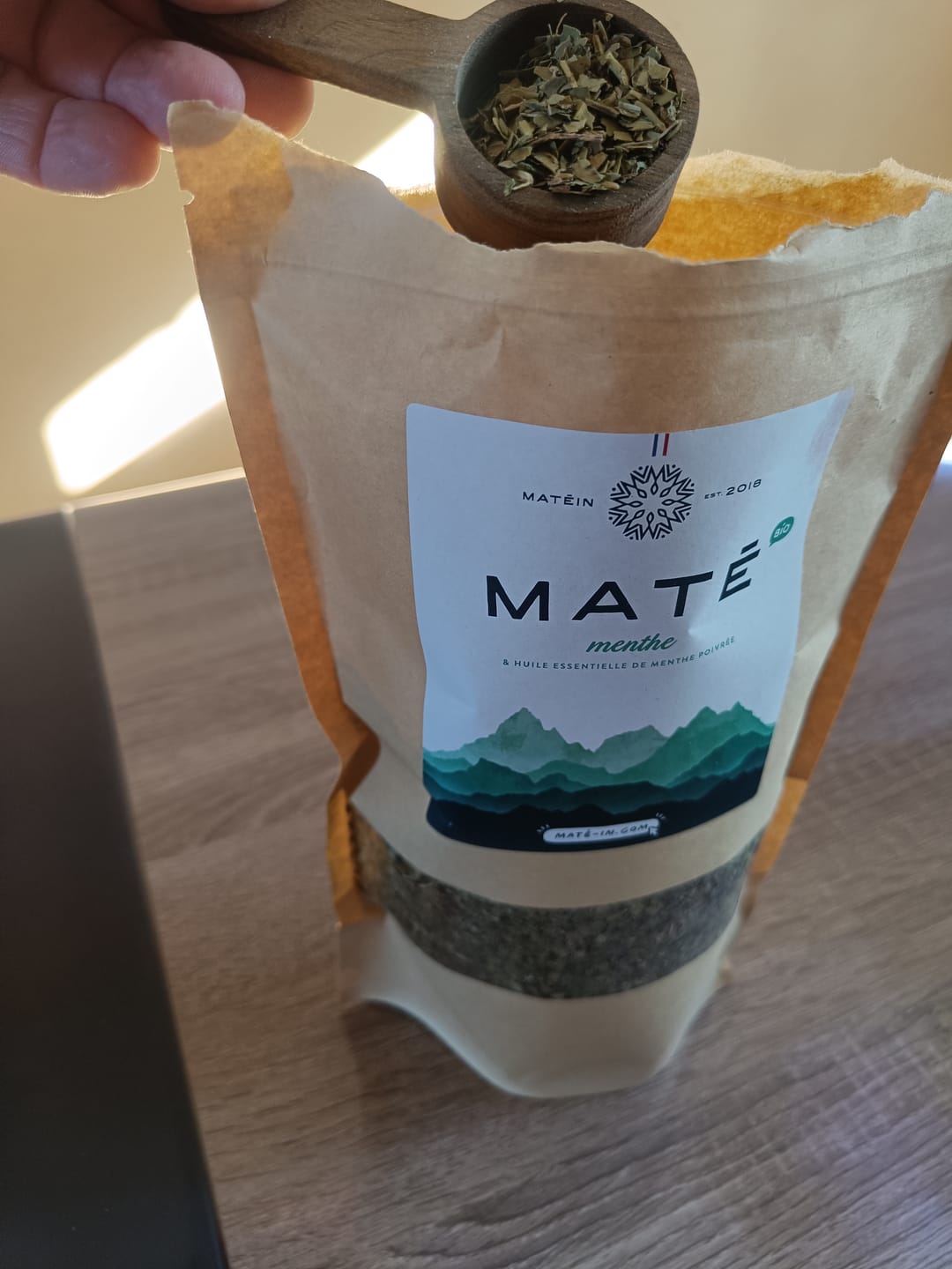 Customer photo review of Maté Menthe 🍃