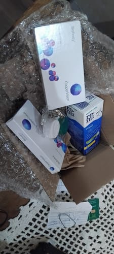 Customer photo review of Estojo para Lentes de Contato Gelatinosa ou Rígida Cores Diversas