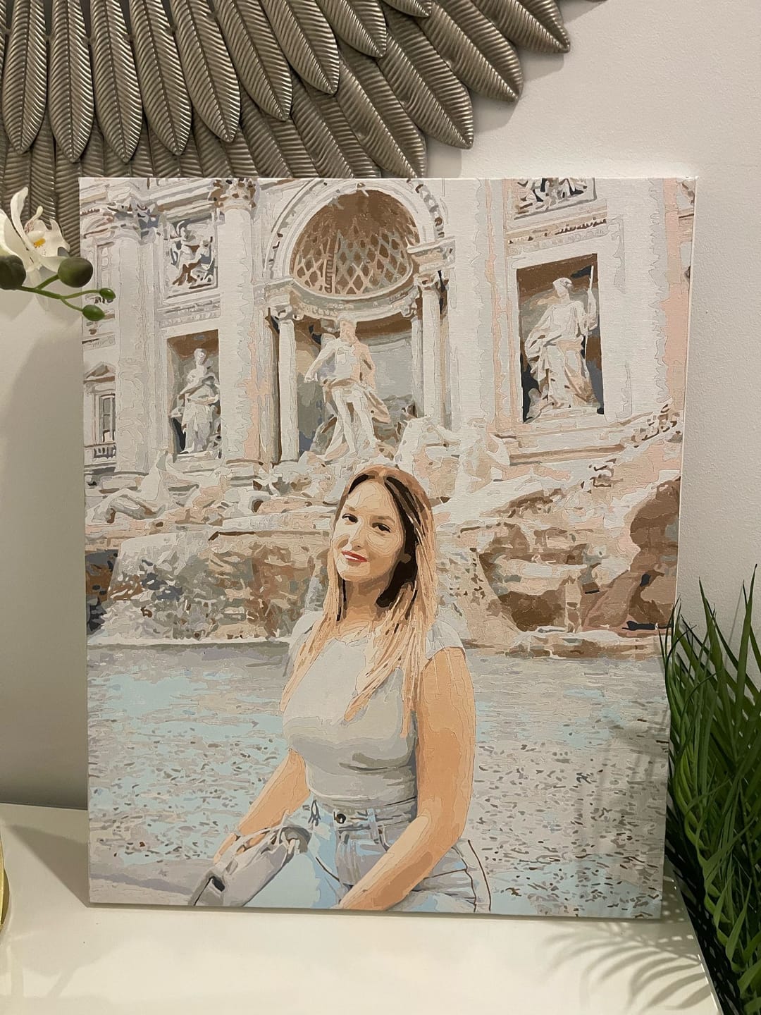 Customer photo review of Custom Paint by Numbers Kit