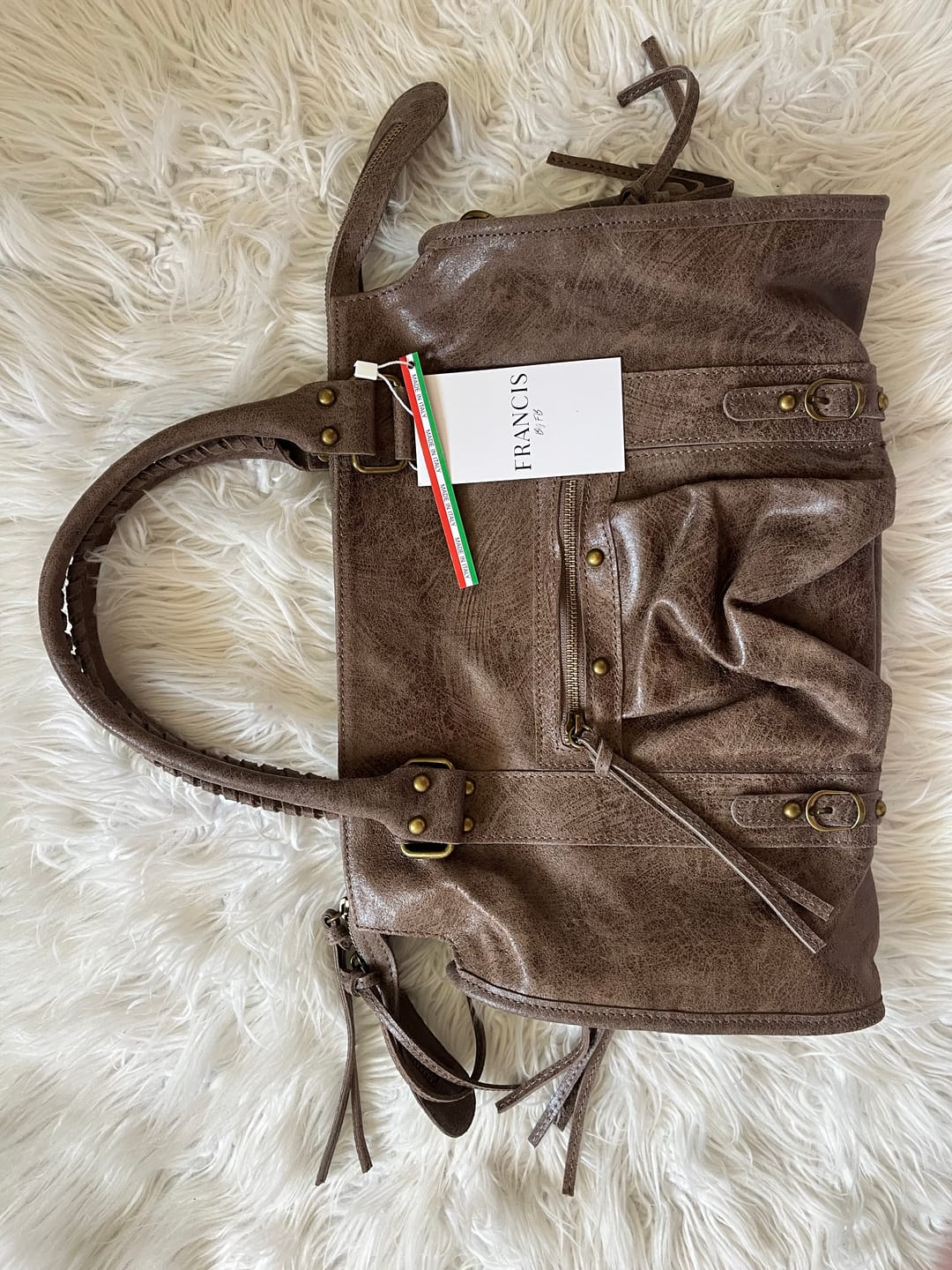 Customer photo review of It girl bag taupe