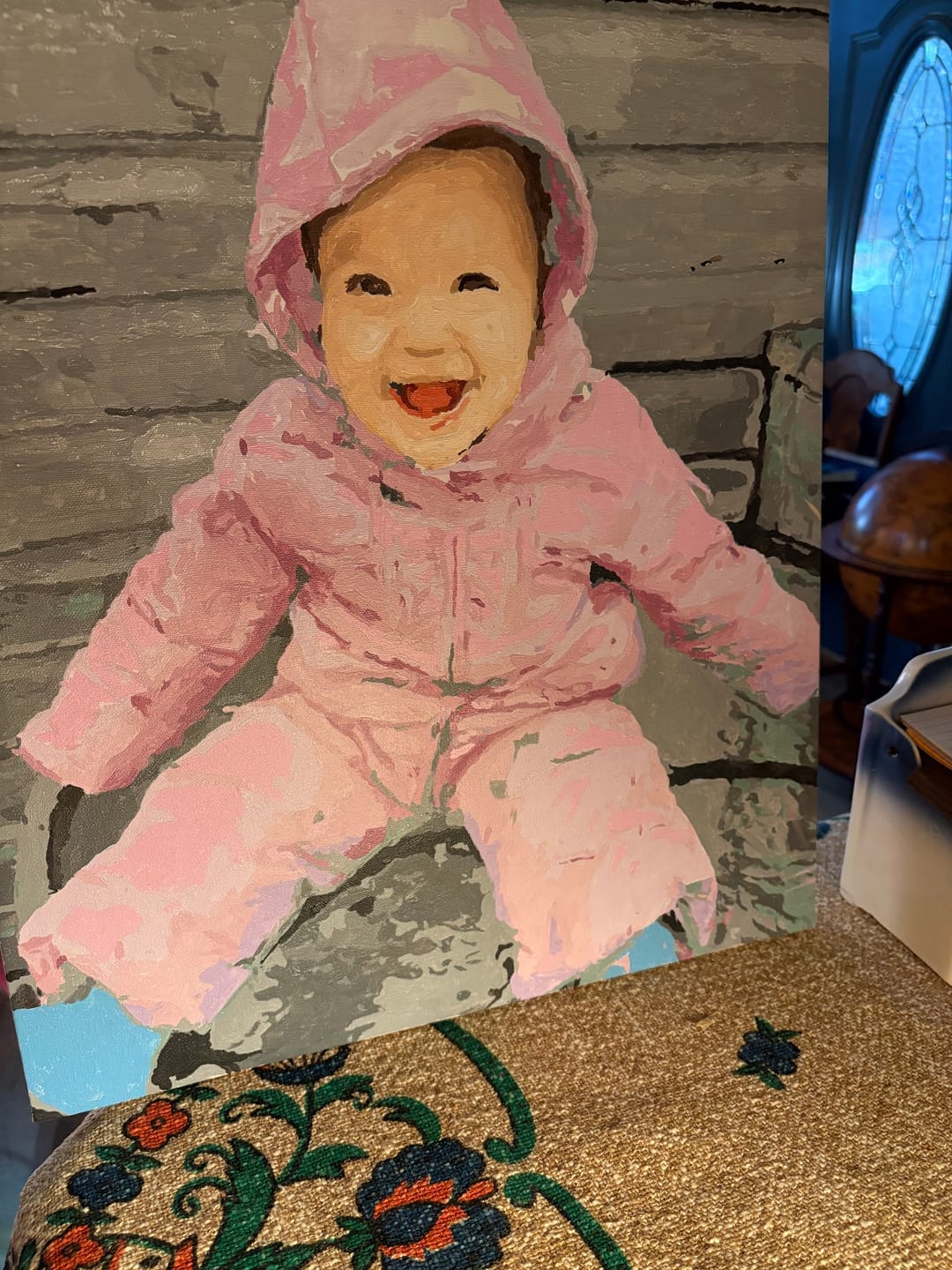 Customer photo review of Custom Paint by Numbers Kit