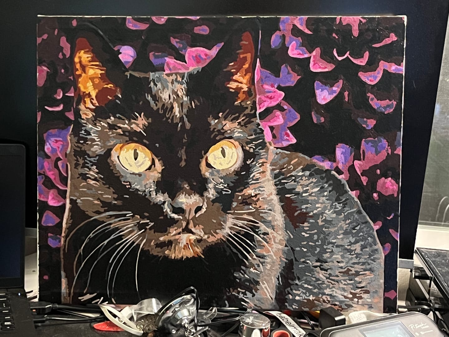 Customer photo review of Custom Paint by Numbers Kit