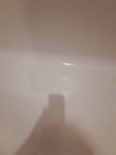 Customer photo review of Floor Crack Repair - Tub and Shower Repair Kit