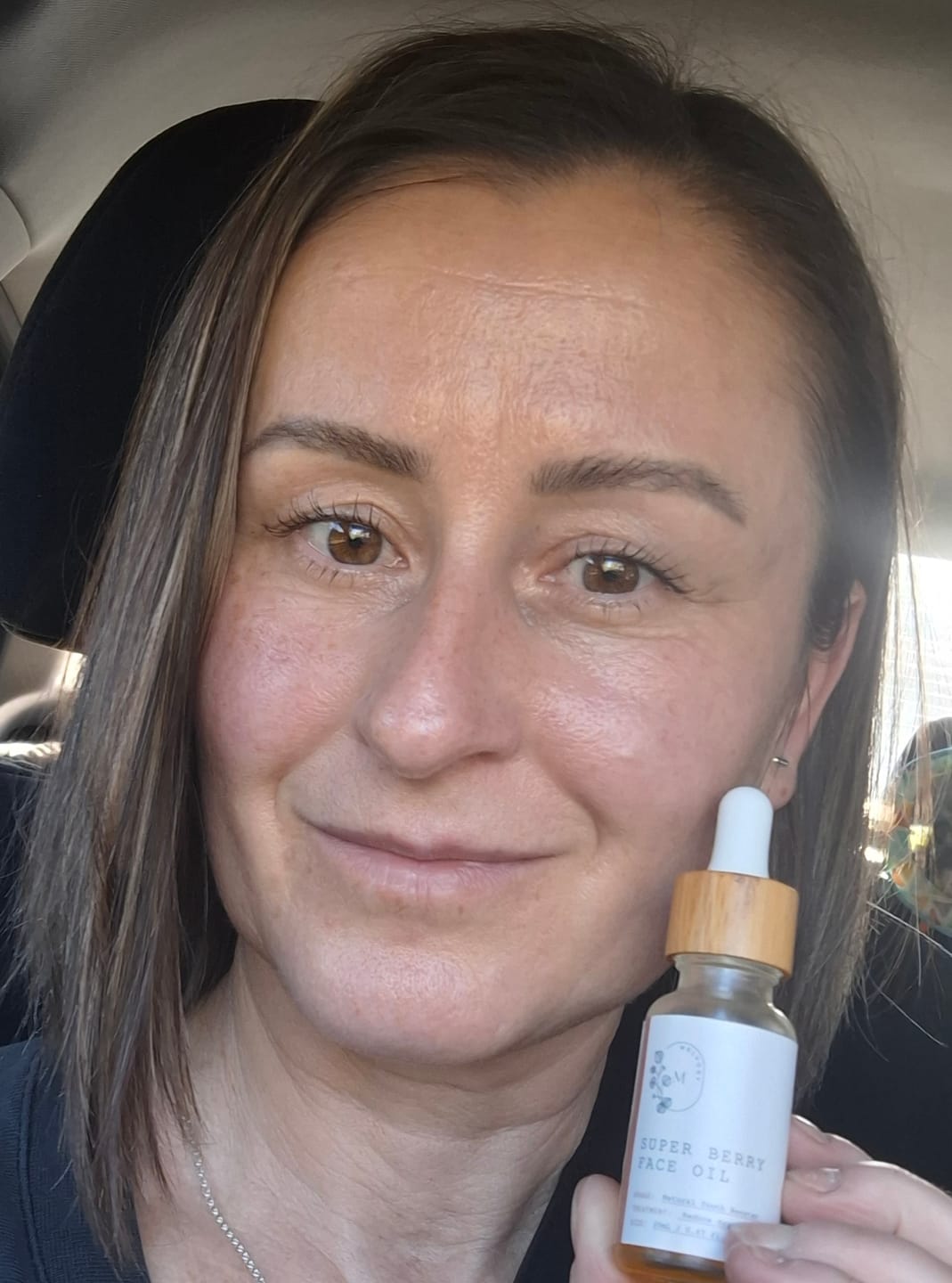 Customer photo review of Super Berry Face Oil